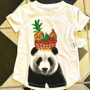 Wonder nation girls shirt with sequins design